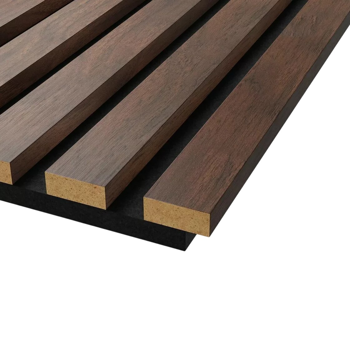 Стеновая панель акустическая Cosca Decor Сканди Дуб Барон Темный черный войлок 2750×600×19