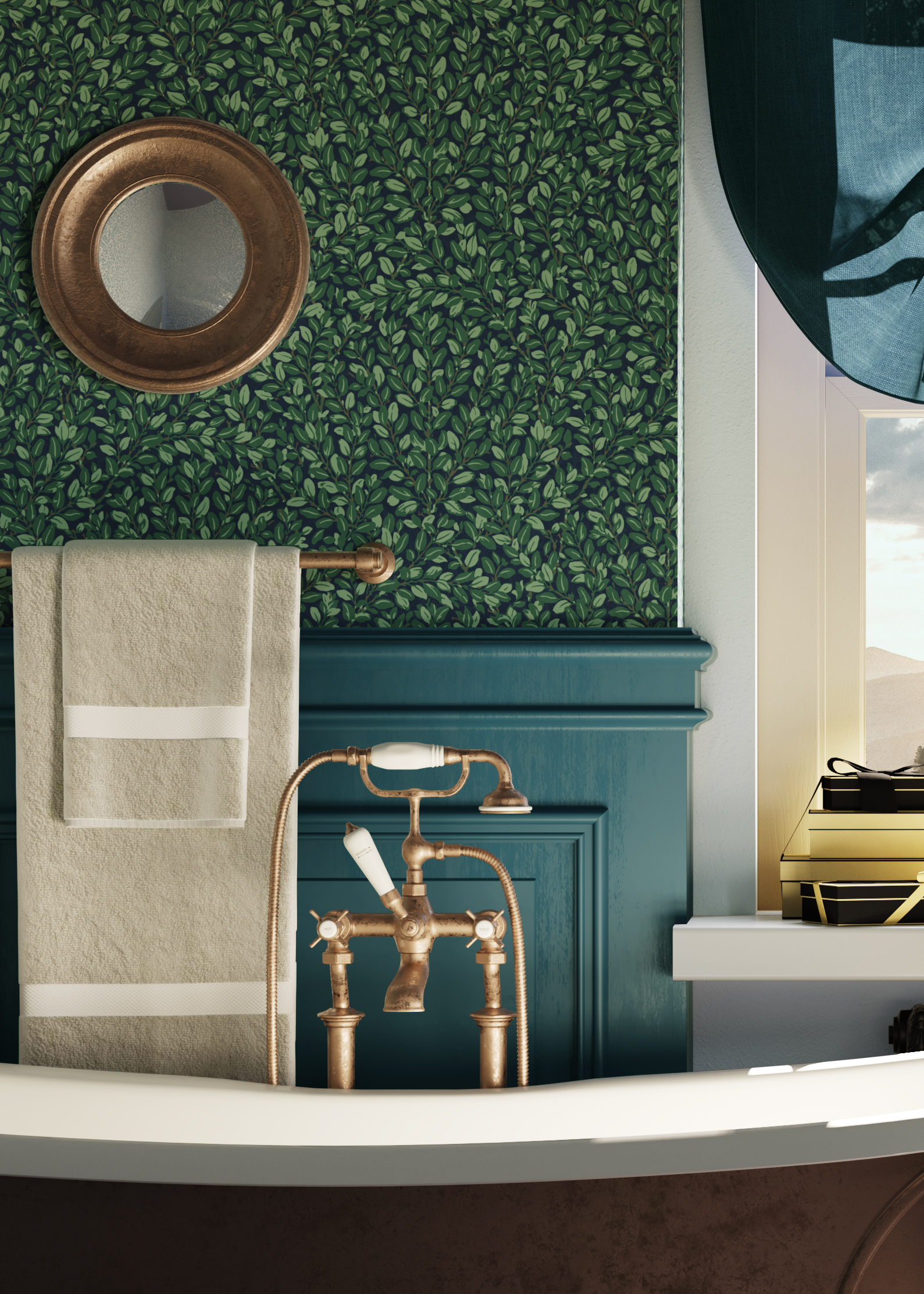 Обои Architector British Heritage II KT30624 10×0,52 фото в интерьере