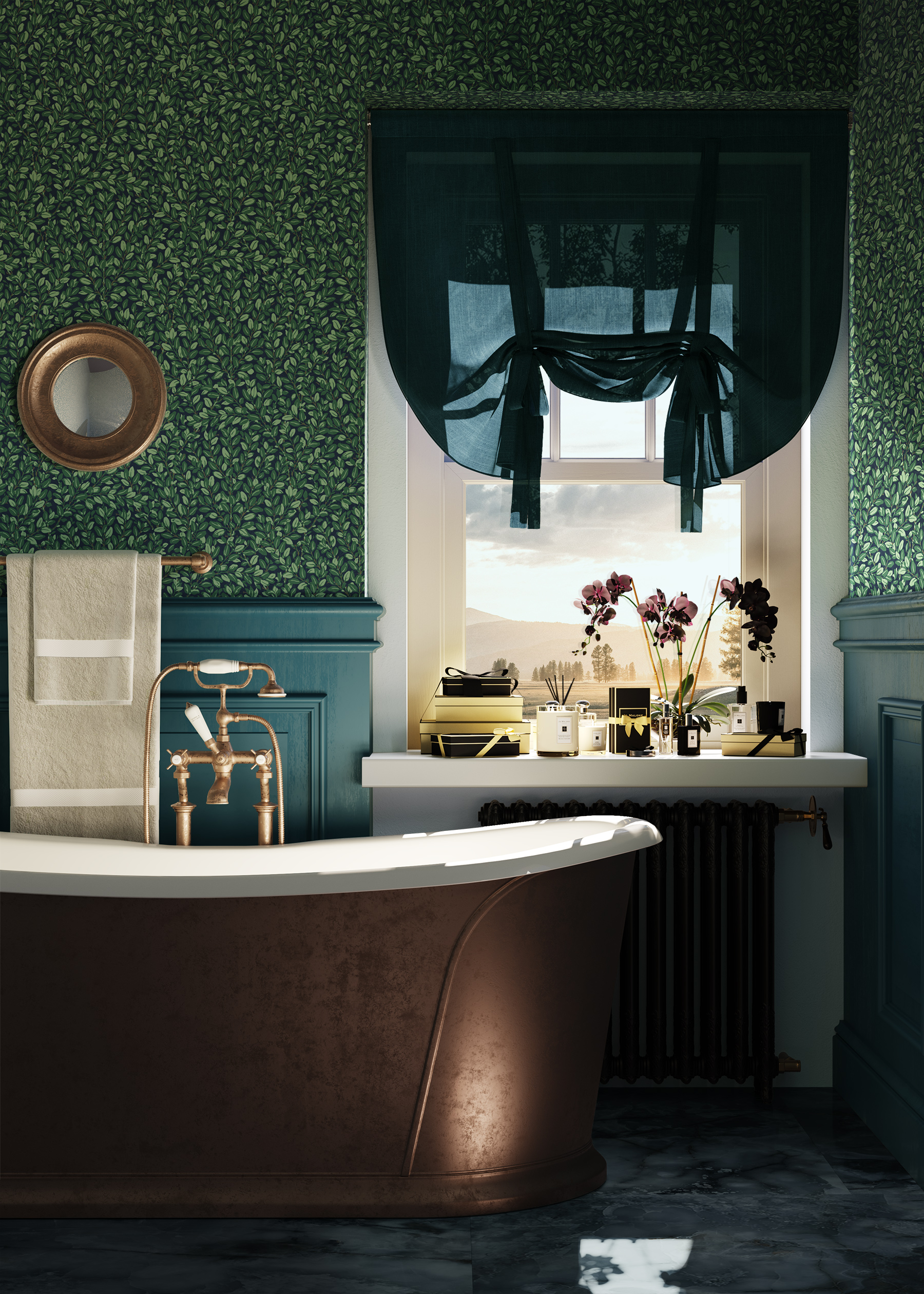 Обои Architector British Heritage II KT30624 10×0,52 фото в интерьере