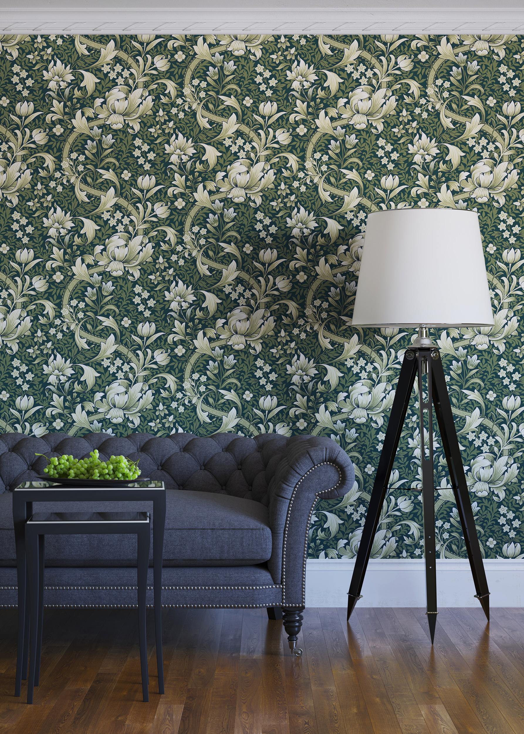 Обои Architector British Heritage II KT30404 10×0,52 фото в интерьере