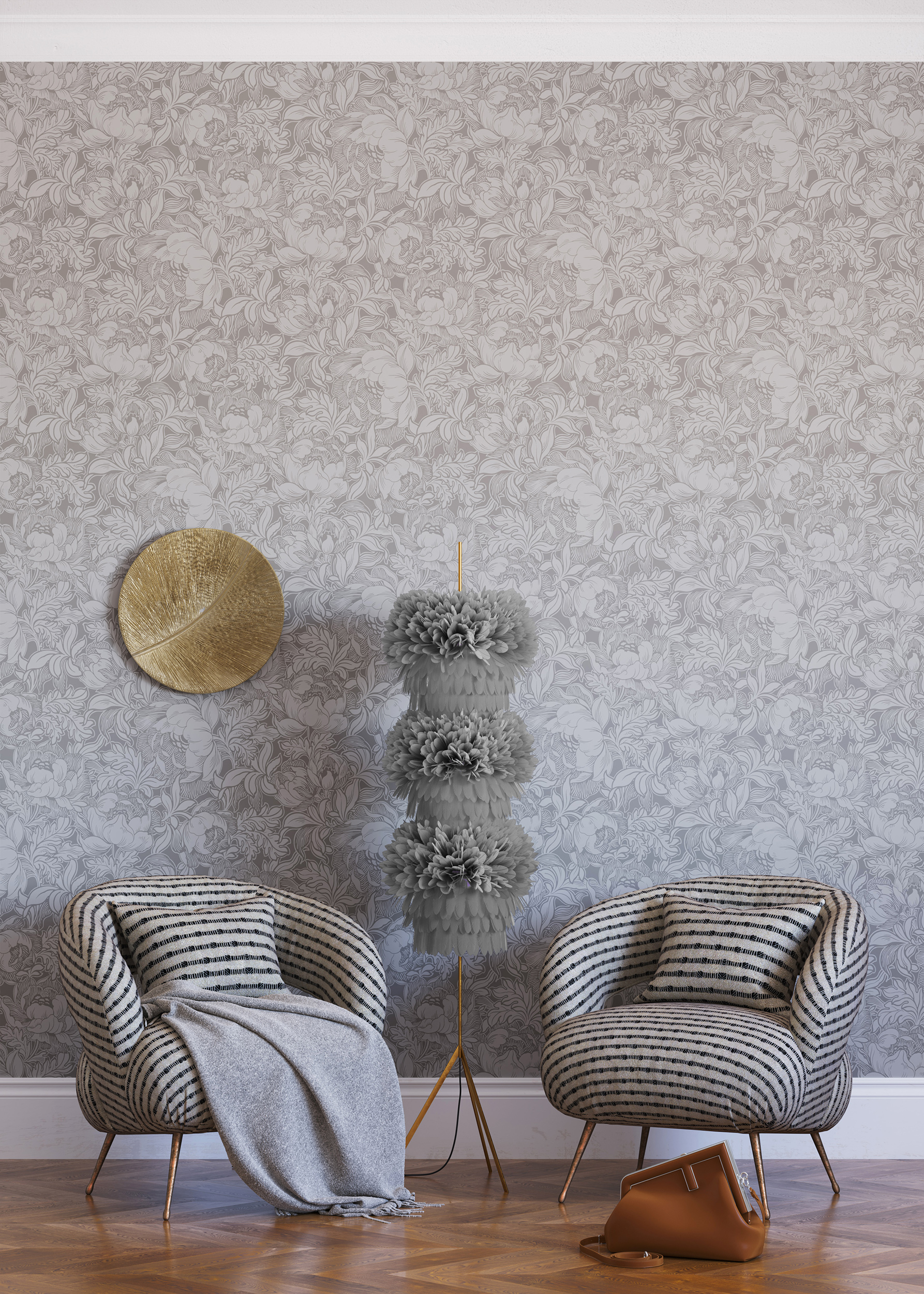 Обои Architector British Heritage III KT31205 10×0,52 фото в интерьере