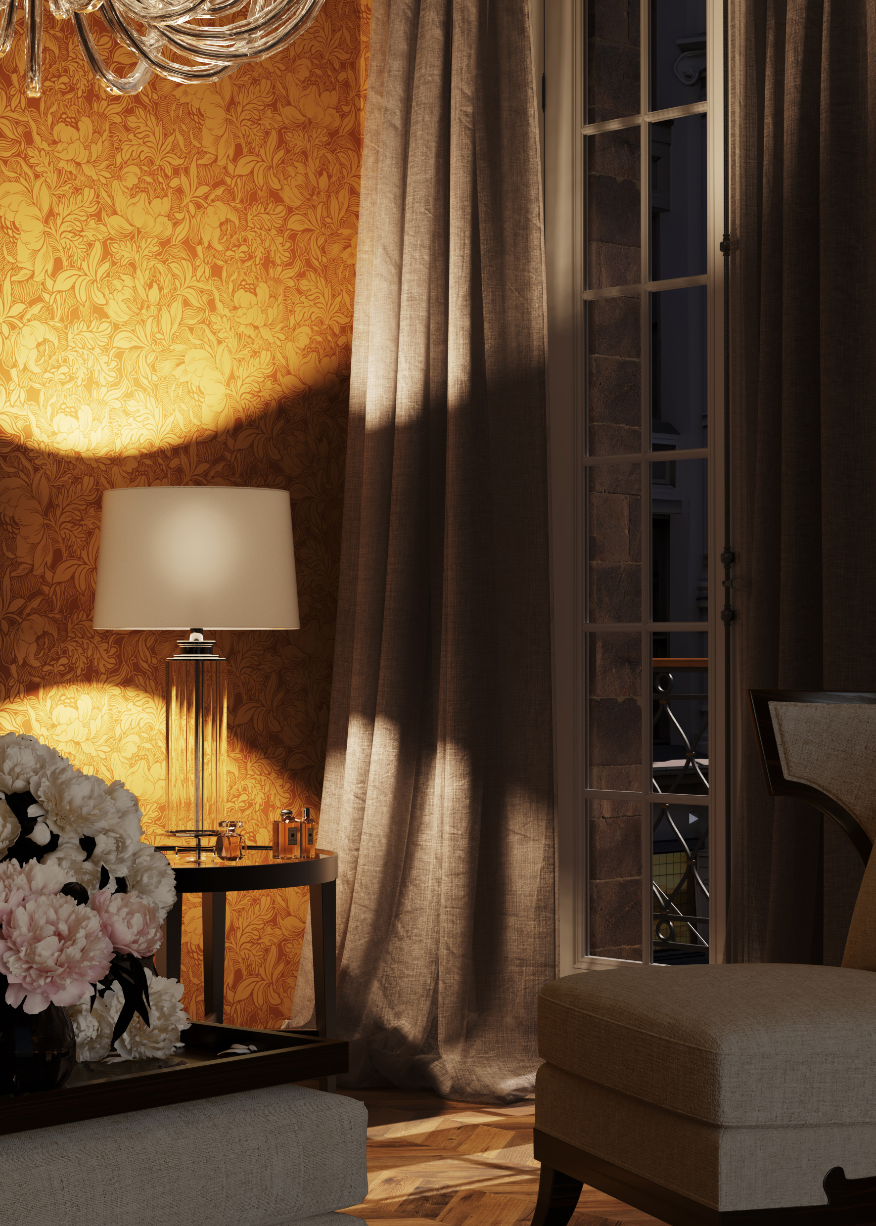 Обои Architector British Heritage III KT31201 10×0,52 фото в интерьере