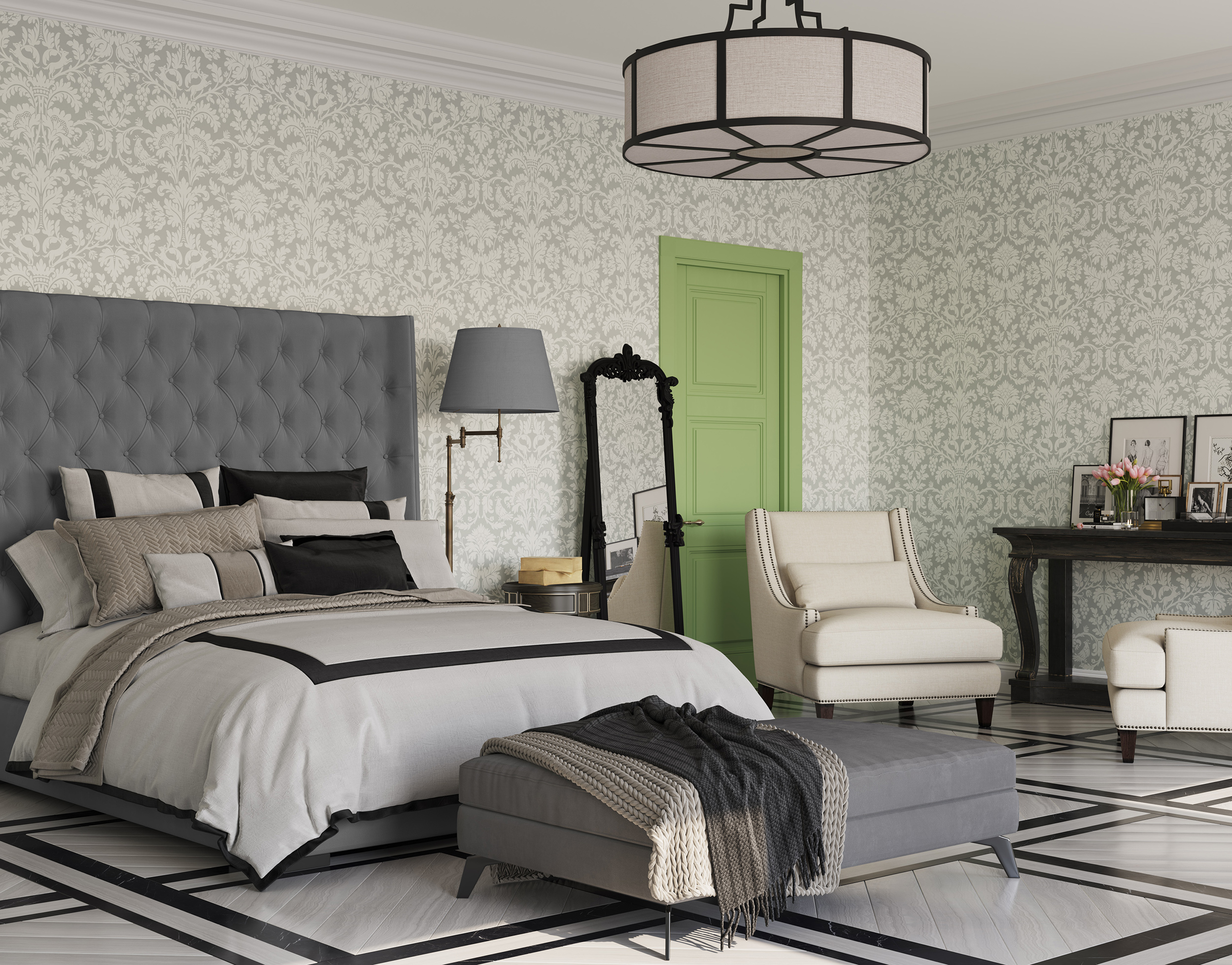 Обои Architector British Heritage III KT30500 10×0,52 фото в интерьере