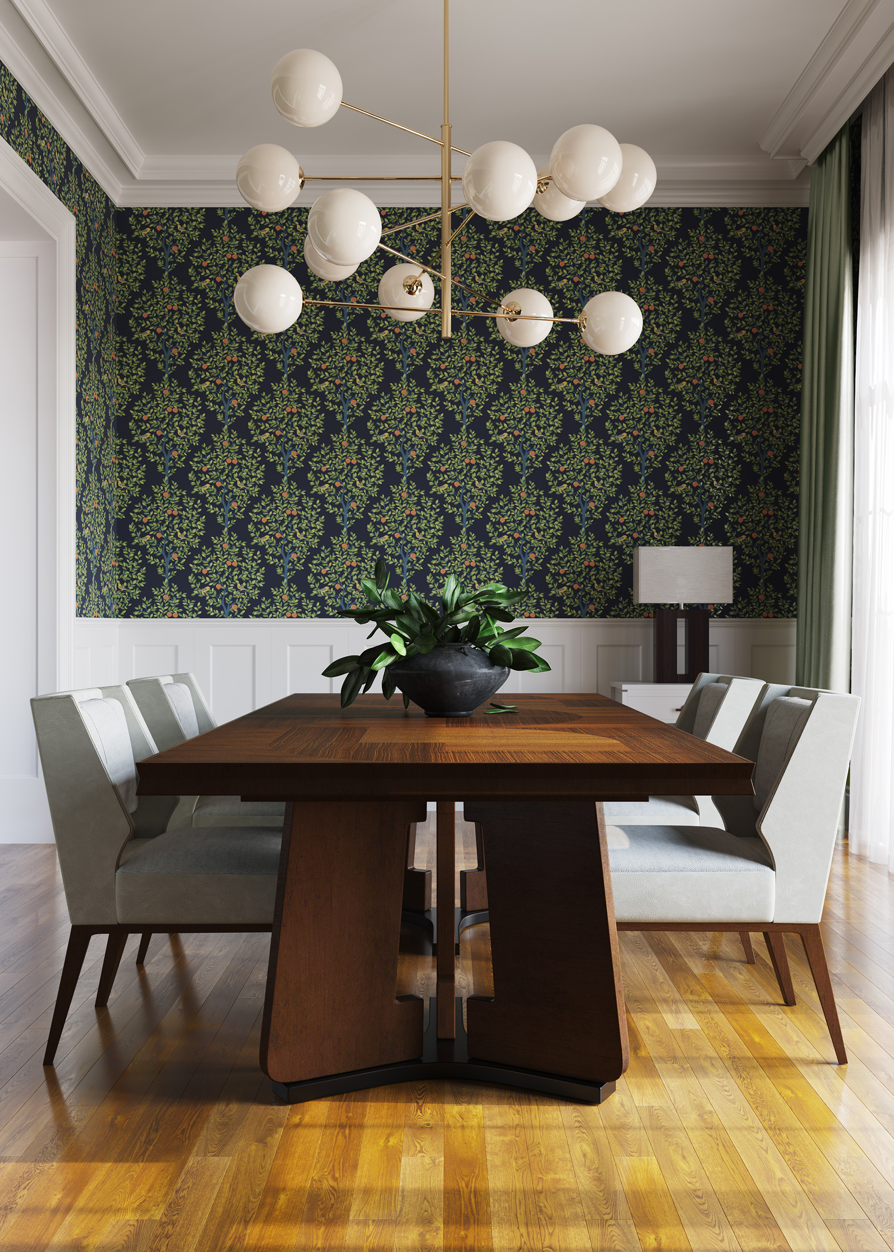 Обои Architector British Heritage III KT31012 10×0,52 фото в интерьере