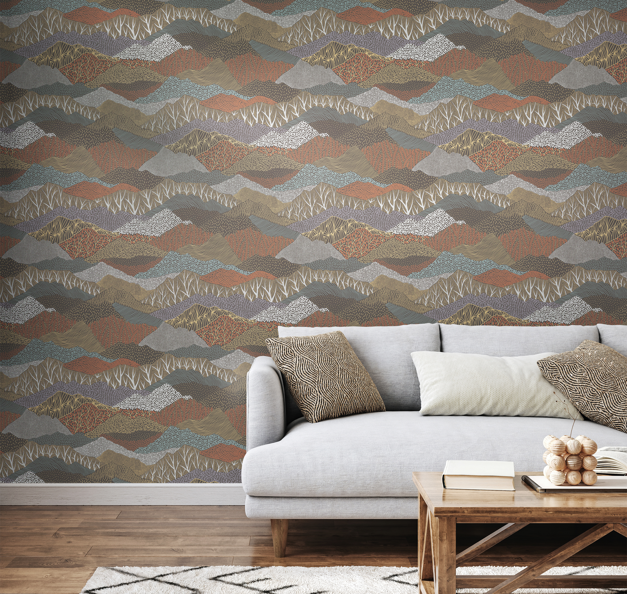 Обои Luna Сага о Лесе Lun2 004 10,05×1 фото в интерьере