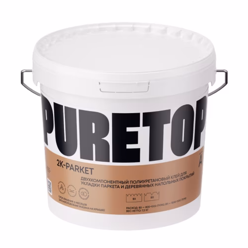 Клей для паркета Puretop 2K Parket полиуретановый 8,1 кг