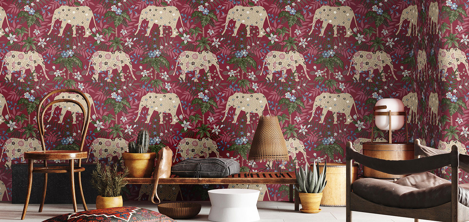 Обои Architector Sansibar 18548 10,05×0,53 фото в интерьере