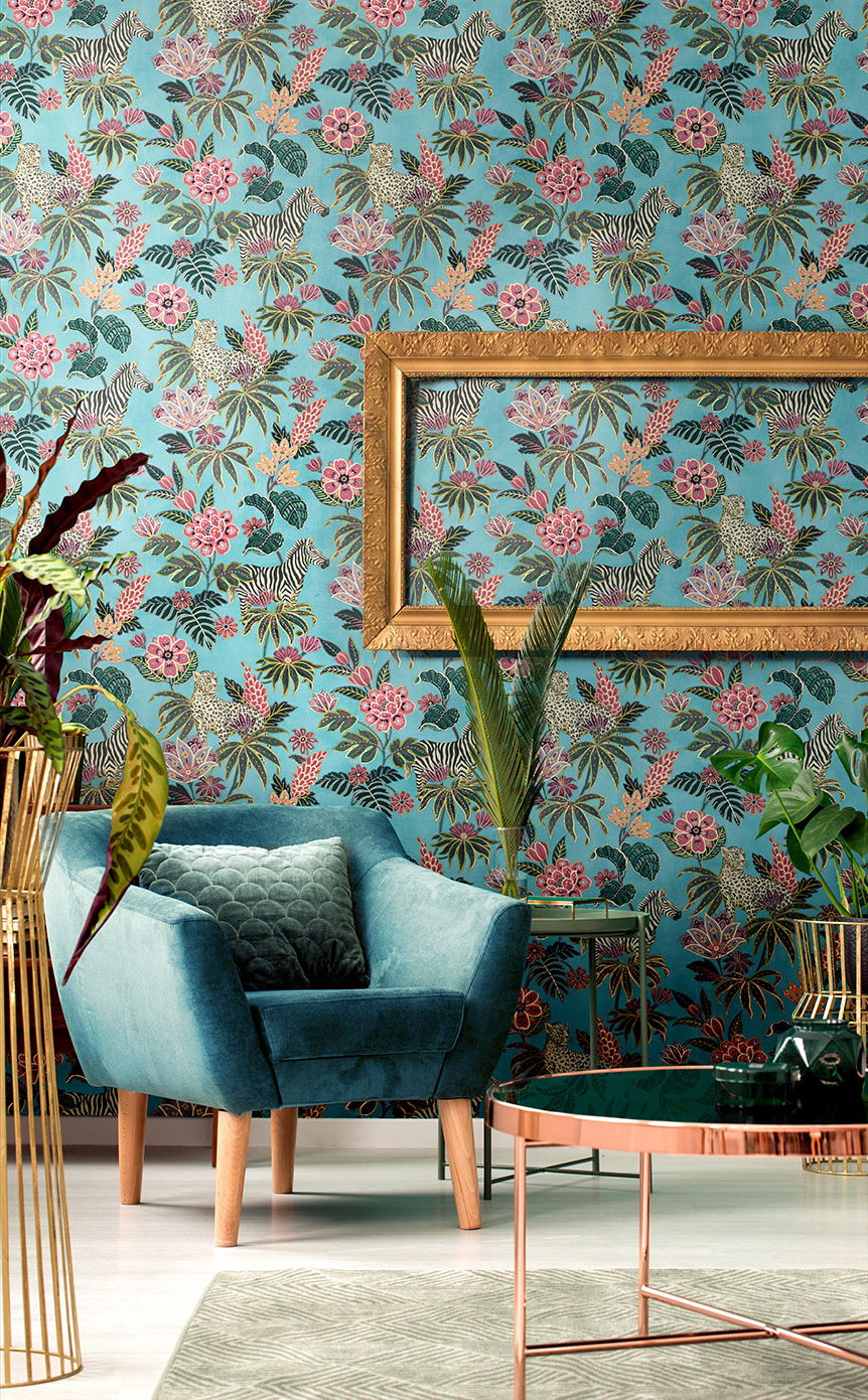 Обои Architector Sansibar 18523 10,05×0,53 фото в интерьере