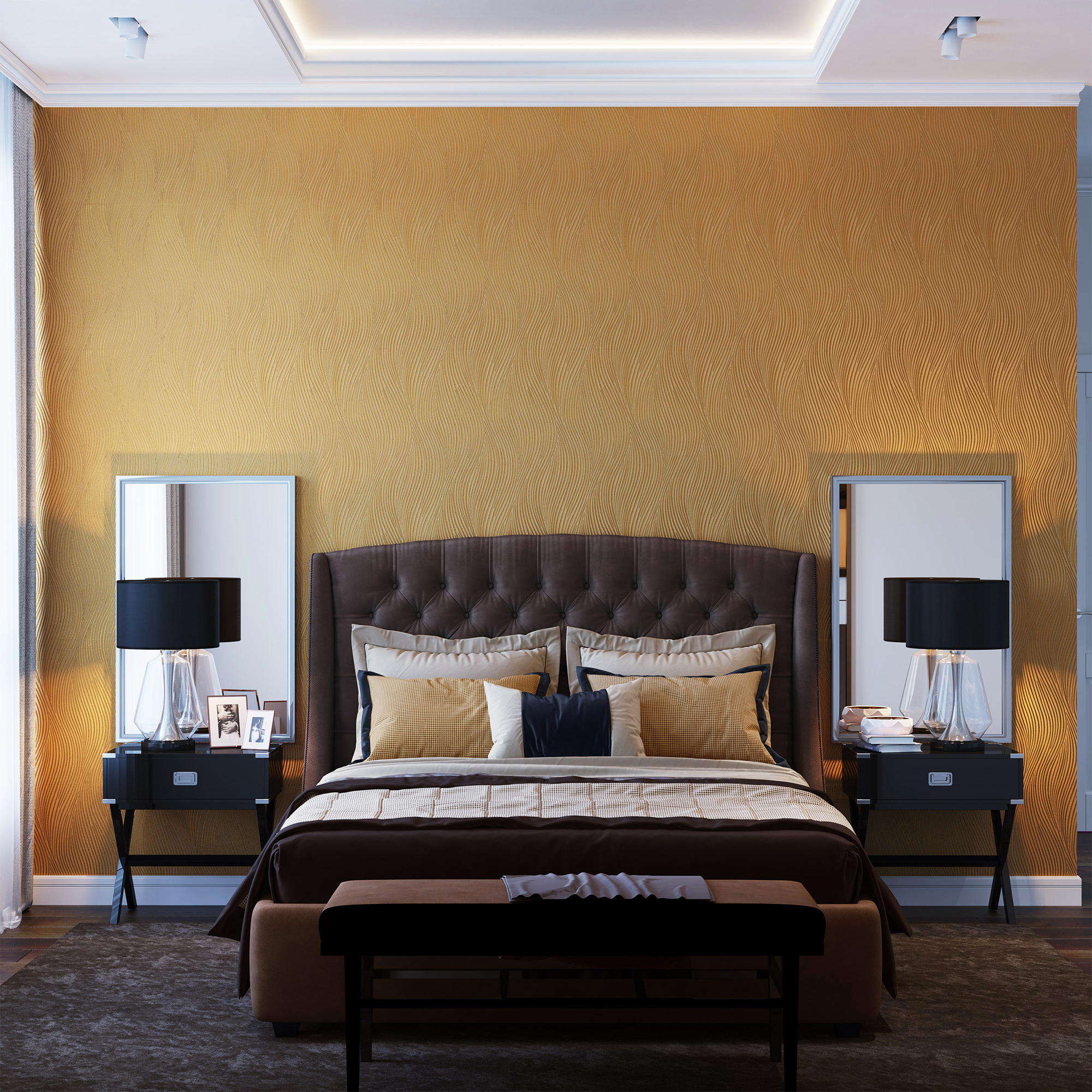 Обои Trendsetter Thom TH9603 10,05×0,53 фото в интерьере