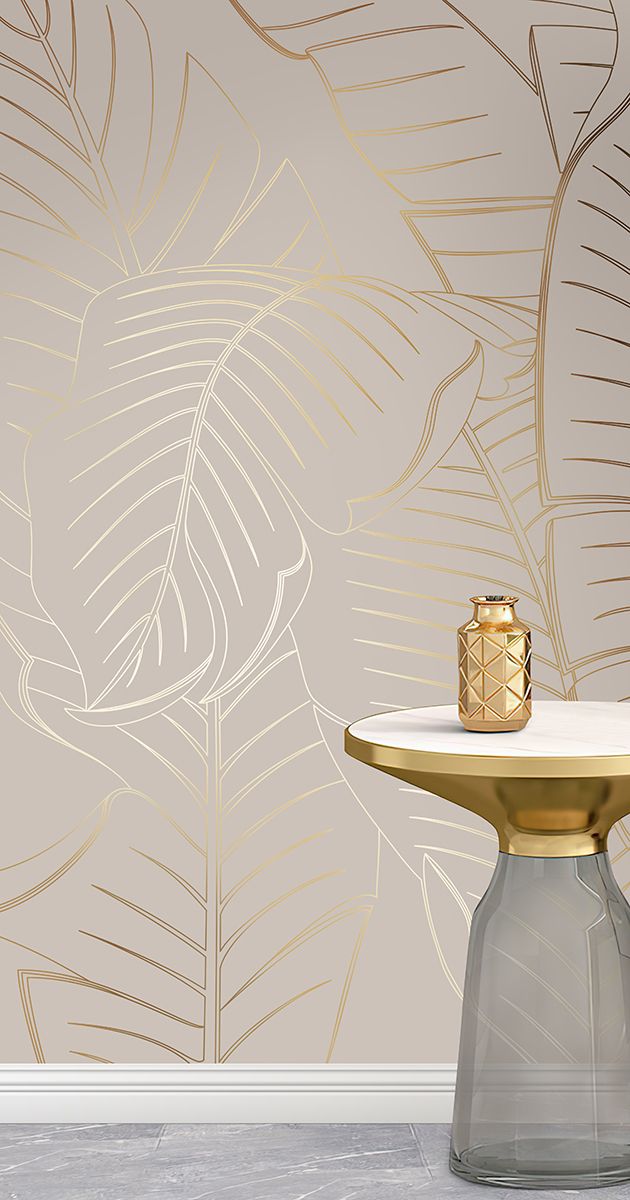 Панно Affresco Lines L507-COL31-GOLD 2,4×4 фото в интерьере