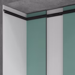 Профиль алюминиевый теневой с подсветкой Laconistiq Multilevel Черный муар RAL 9005 27-31-300 3000×46,5×28,7