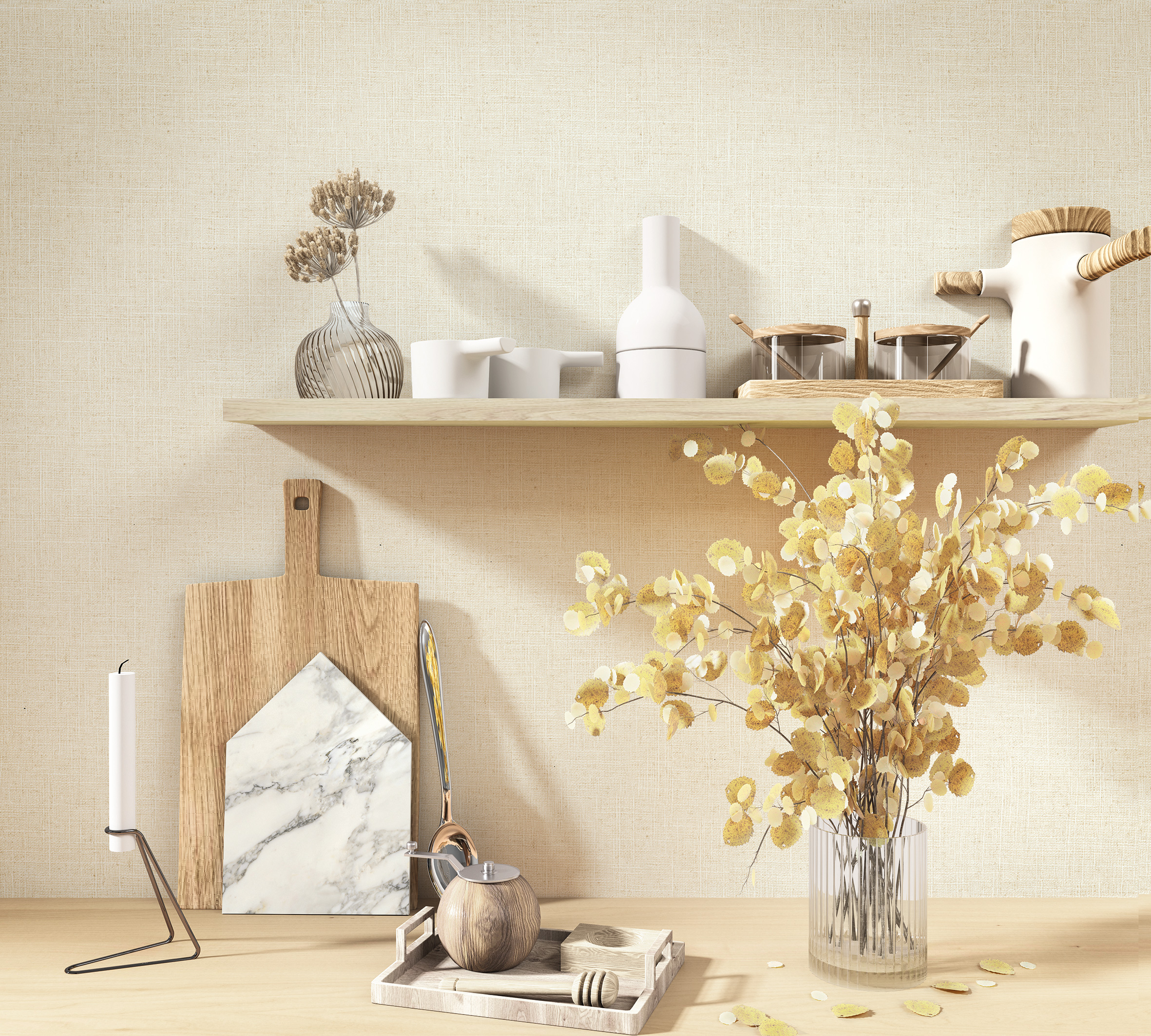 Обои Marburg Boho 33091 10,05×1,06 фото в интерьере