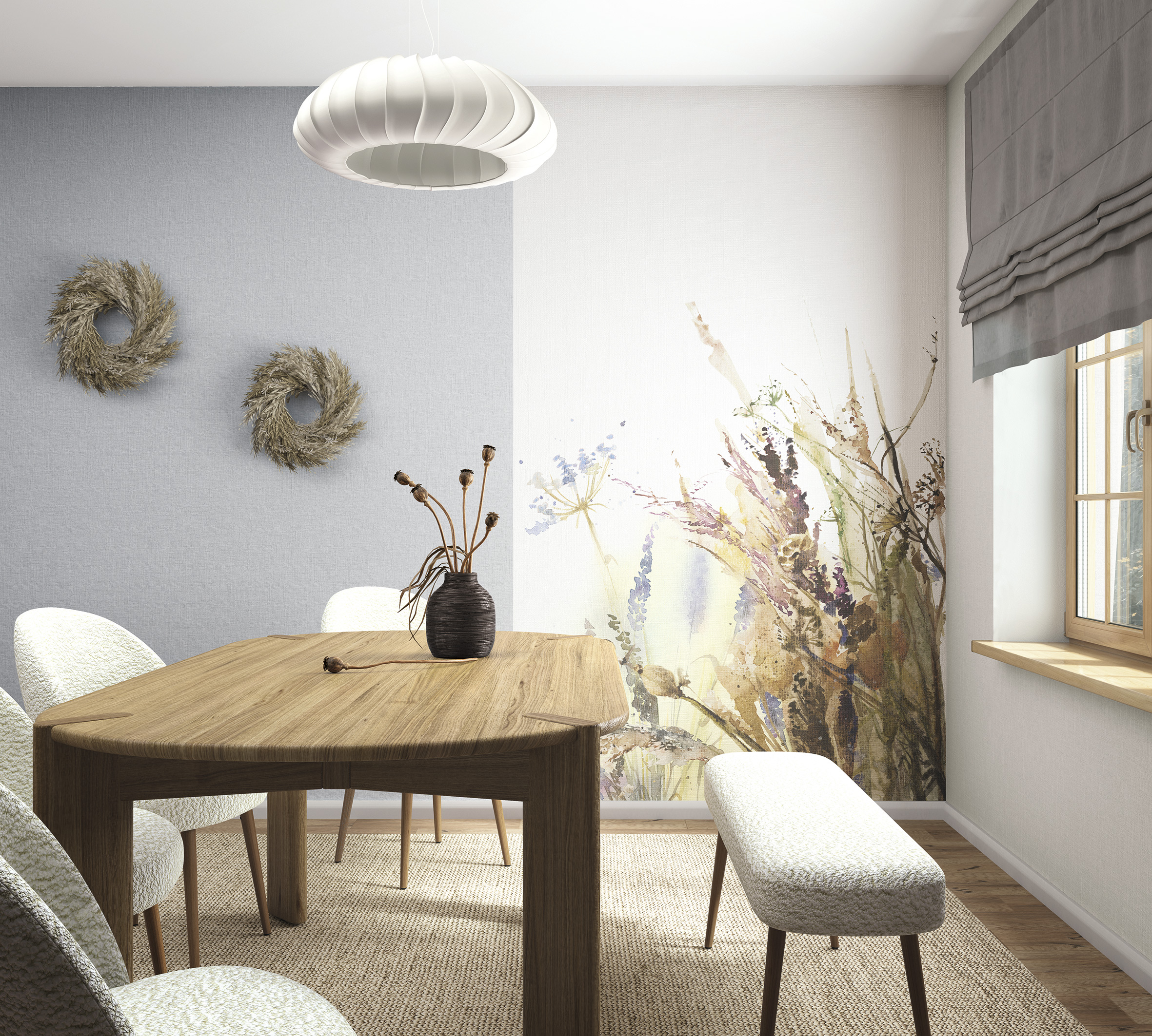 Обои Marburg Boho 35711 10,05×1,06 фото в интерьере