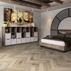 Кварцвиниловая плитка Damy Floor клеевая London LVT Честер 200415EL-01-LVT венгерская елка 590×118×2,5