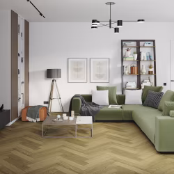 Кварцвиниловая плитка Damy Floor клеевая London LVT Шеффилд 190902EL-07-LVT венгерская елка 590×118×2,5