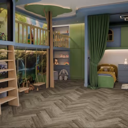 Кварцвиниловая плитка Damy Floor клеевая London LVT Оксфорд 200410EL-12-LVT венгерская елка 590×118×2,5