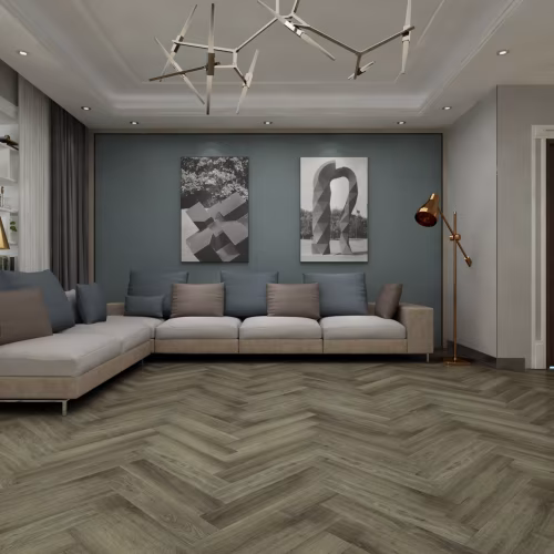 Кварцвиниловая плитка Damy Floor клеевая London LVT Оксфорд 200410EL-12-LVT венгерская елка 590×118×2,5