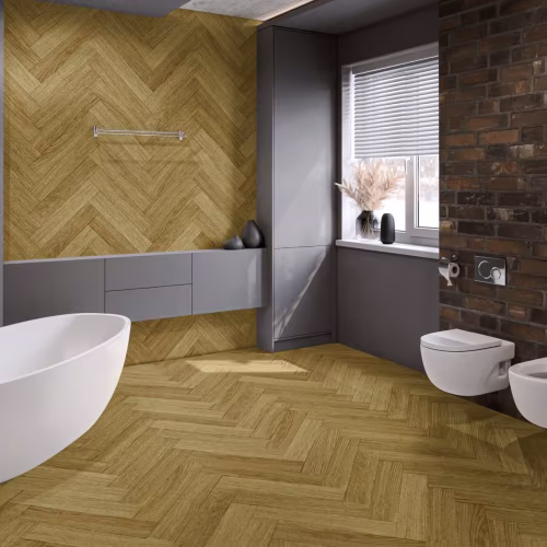 Кварцвиниловая плитка Damy Floor клеевая London LVT Манчестер 190902EL-06-LVT венгерская елка 590×118×2,5