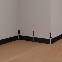 Плинтус алюминиевый Laconistiq Adhesive Черный RAL 9005 60-21-250 матовый 2500×60×10