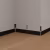 Плинтус алюминиевый Laconistiq Adhesive Черный RAL 9005 60-21-250 матовый 2500×60×10
