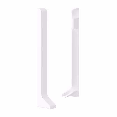 Заглушка алюминиевая для плинтуса Laconistiq Adhesive Белый RAL 9016 матовый 114-22-60 60 мм 2 шт/уп