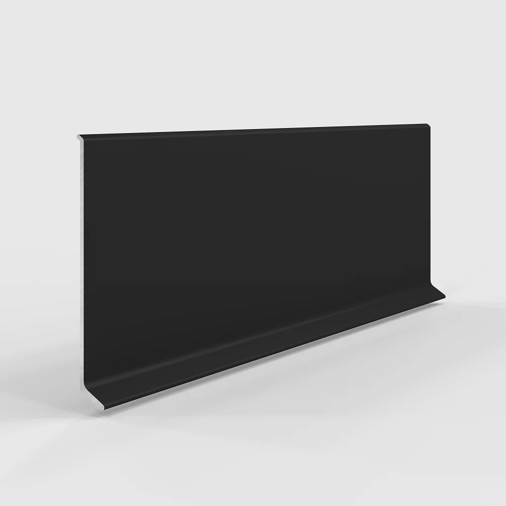Плинтус алюминиевый Laconistiq Adhesive Черный RAL 9005 63-21-250 матовый 2500×80×10