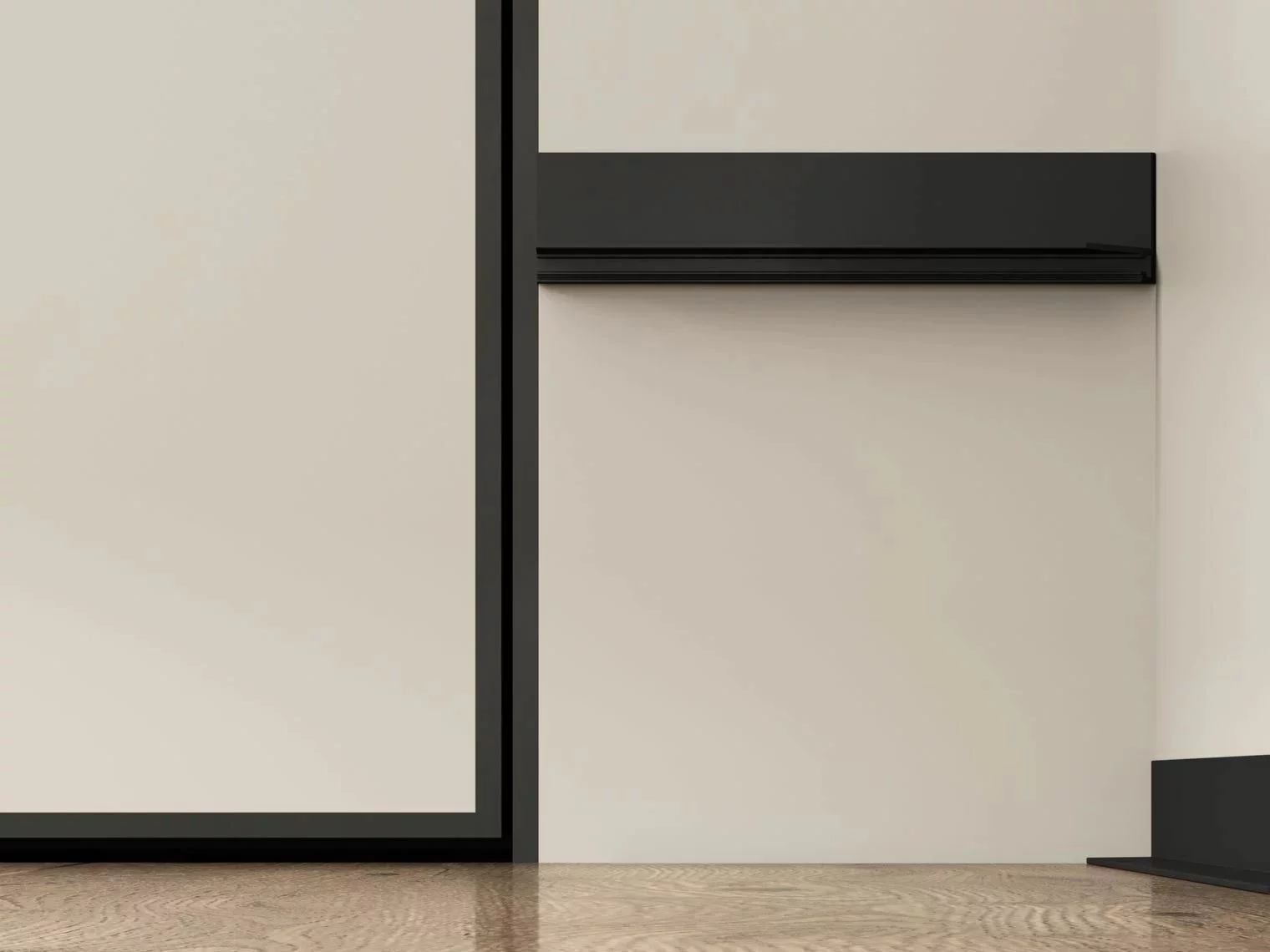 Микроплинтус алюминиевый Laconistiq MICRO L Max Черный муар RAL 9005 18-31-245 2450×35,8×16,2