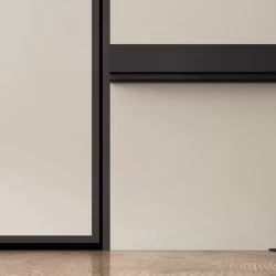 Микроплинтус алюминиевый Laconistiq MICRO L Max Черный муар RAL 9005 18-31-245 2450×35,8×16,2