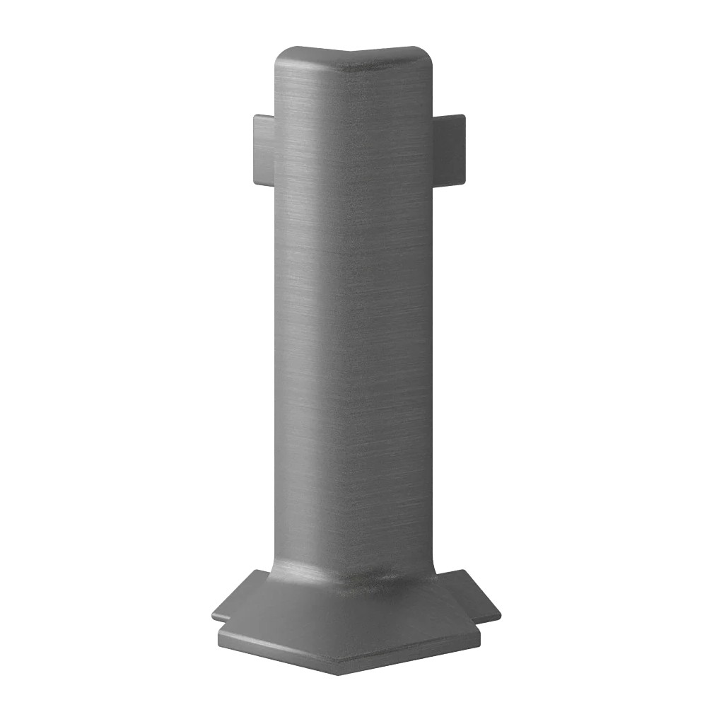 Угол алюминиевый внешний для плинтуса Laconistiq Adhesive Серебряный 117-13-60 60 мм