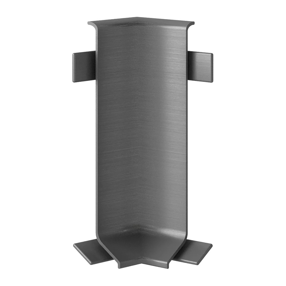 Угол алюминиевый внутренний для плинтуса Laconistiq Adhesive Серебряный 124-13-80 80 мм