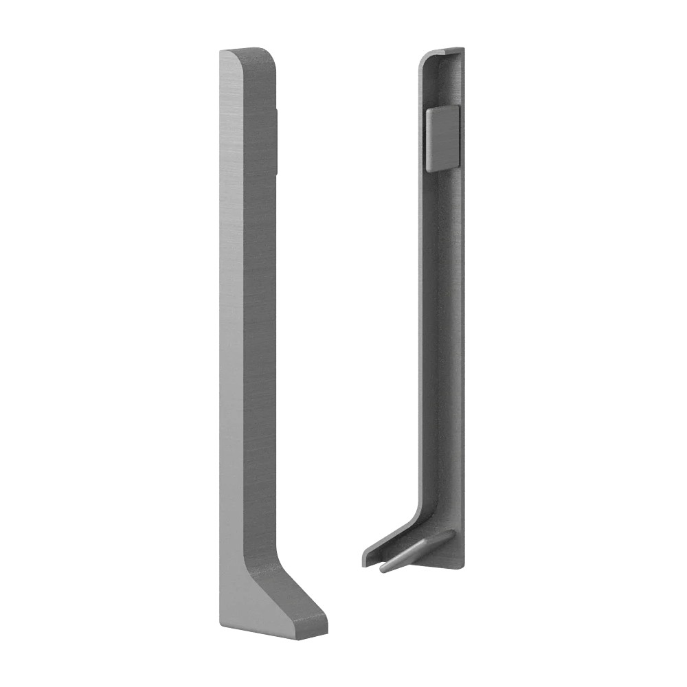 Заглушка алюминиевая для плинтуса Laconistiq Adhesive Серебряный 114-13-60 60 мм 2 шт/уп