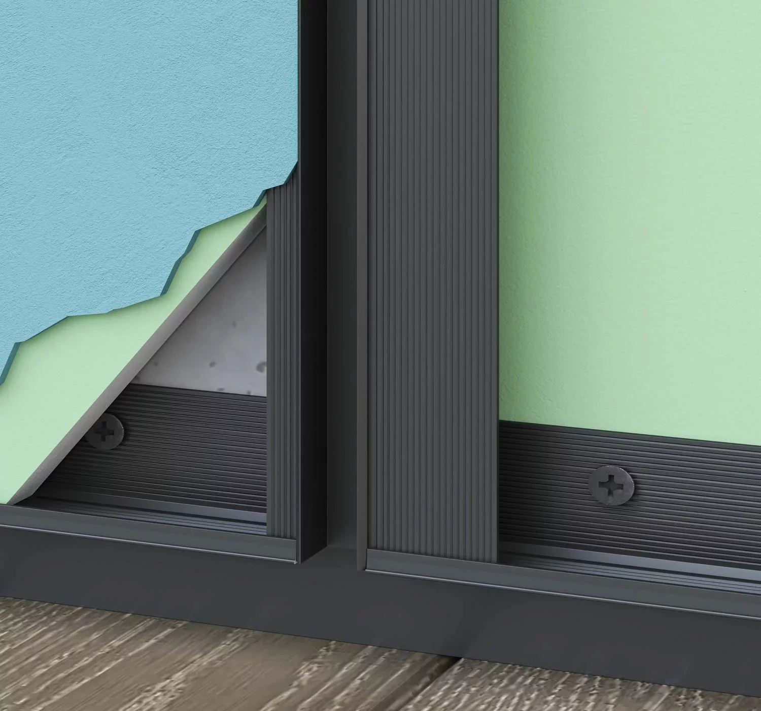 Плинтус алюминиевый теневой Laconistiq Regular 31-100-300 без покрытия 3000×45×15 Плинтус алюминиевый теневой Laconistiq Regular 31-100-300 без покрытия 3000×45×15