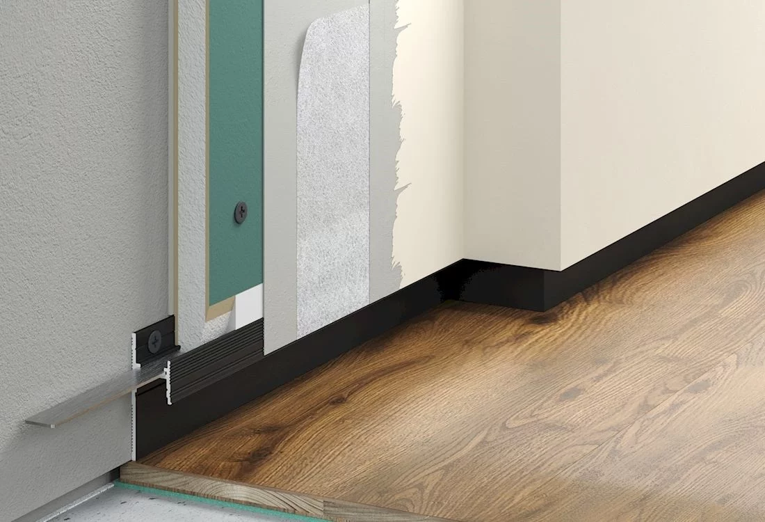 Плинтус алюминиевый теневой с подсветкой Laconistiq Light Черный муар RAL 9005 33-11-300 3000×41,3×15 Плинтус алюминиевый теневой с подсветкой Laconistiq Light Черный муар RAL 9005 33-11-300 3000×41,3×15