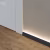 Микроплинтус алюминиевый с подсветкой Laconistiq Light Черный 16-11-245 2450×30×16