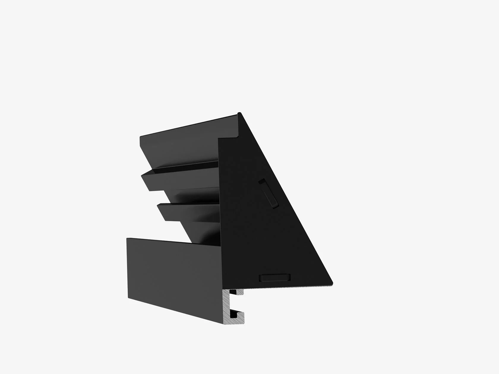 Заглушка алюминиевая для плинтуса Laconistiq Light 108-11-3 25 мм 2 шт/уп