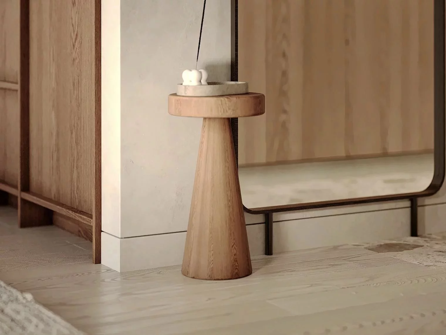 Плинтус алюминиевый скрытый с подсветкой Laconistiq Strong Черный муар RAL 9005 42-31-300 3000×80×13,1 фото в интерьере