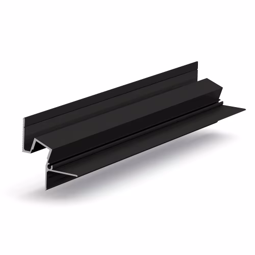 Профиль алюминиевый теневой с подсветкой Laconistiq Gips Черный муар RAL 9005 51-31-300 3000×43,8×44,1