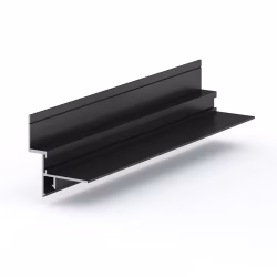 Профиль алюминиевый теневой Laconistiq Gips Regular Черный муар RAL 9005 53-31-300 3000×47,5×43
