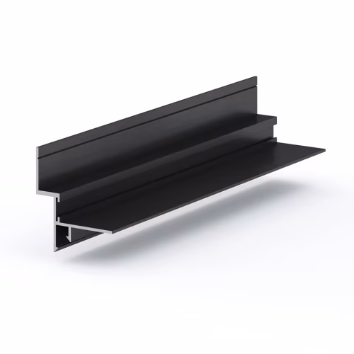 Профиль алюминиевый теневой Laconistiq Gips Regular Черный муар RAL 9005 53-31-300 3000×47,5×43