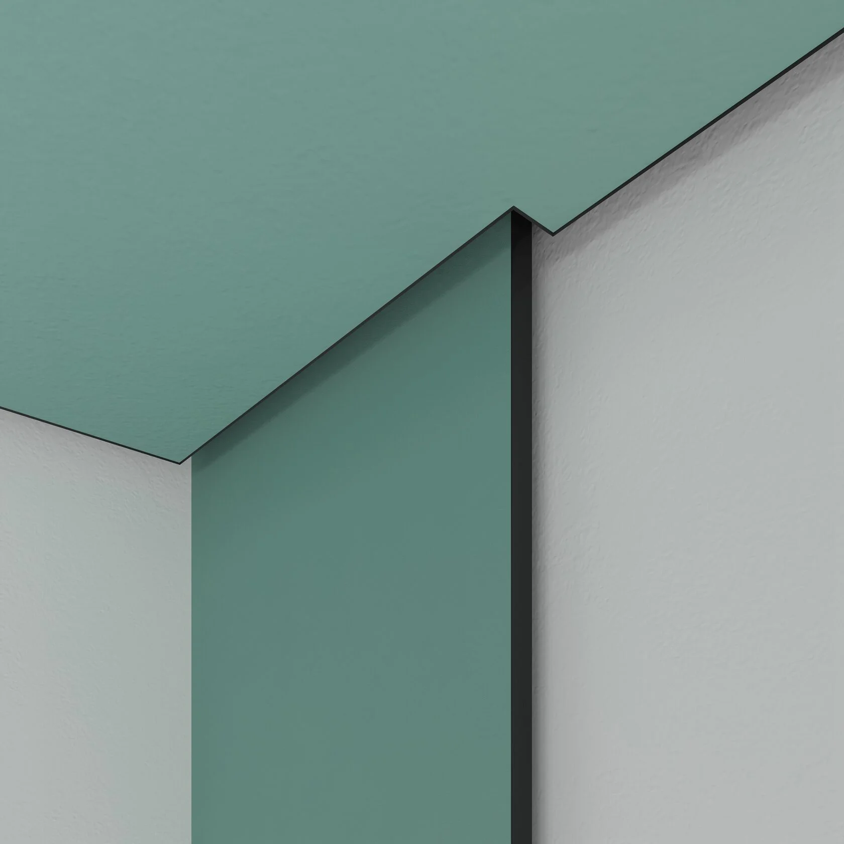 Профиль алюминиевый теневой с подсветкой Laconistiq Multilevel 25-100-300 без покрытия 3000×46,3×27,7