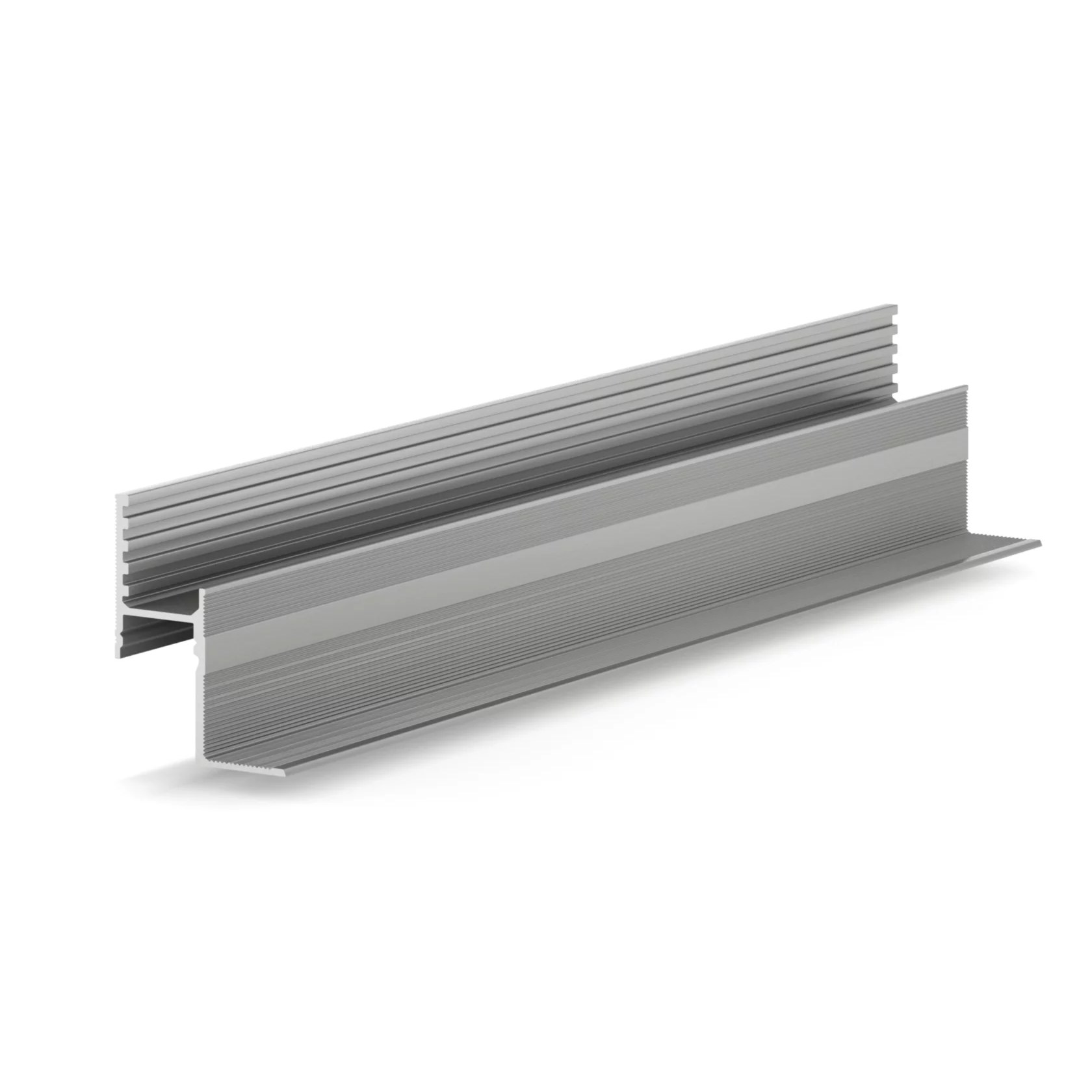 Профиль алюминиевый теневой с подсветкой Laconistiq Multilevel New Серебряный 27-13-300 3000×46,5×28,7