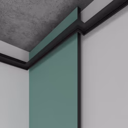 Профиль алюминиевый теневой с подсветкой Laconistiq Multilevel New Черный 27-11-300 3000×46,5×28,7