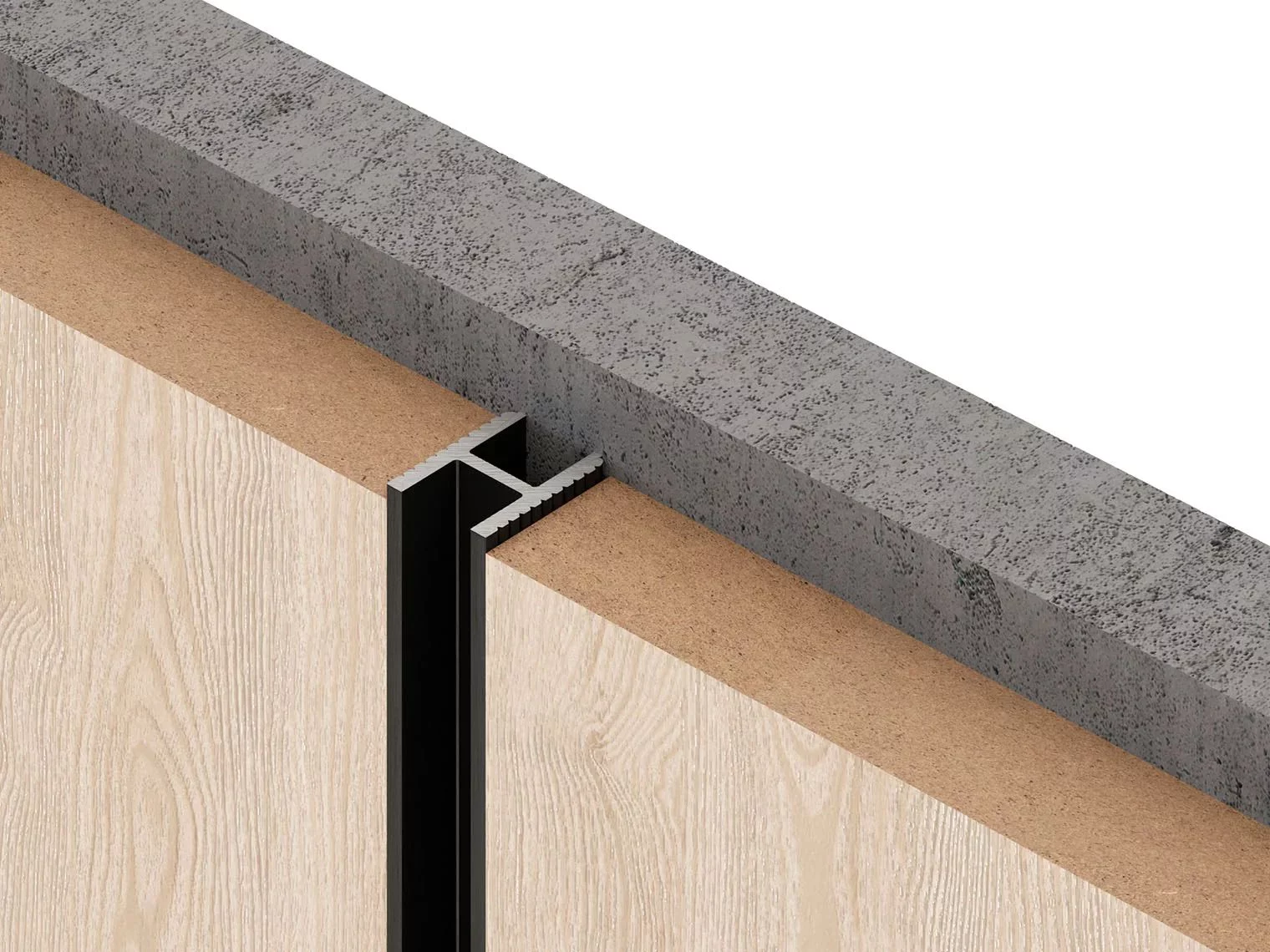 Профиль алюминиевый теневой Laconistiq Dual 22-100-300 без покрытия 3000×8,6×12