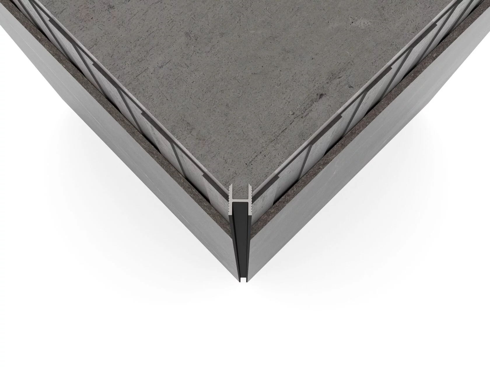 Профиль алюминиевый теневой Laconistiq Dual 22-100-300 без покрытия 3000×8,6×12