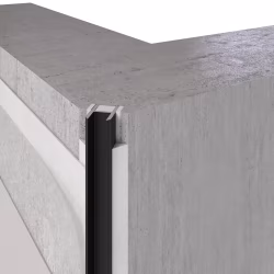 Профиль алюминиевый теневой Laconistiq Dual Черный муар RAL 9005 22-31-300 3000×8,6×12