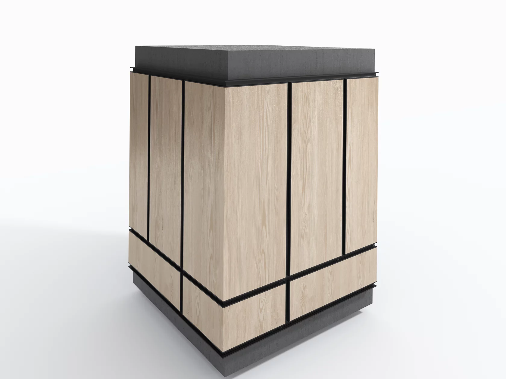 Профиль алюминиевый теневой Laconistiq Dual Черный муар RAL 9005 22-31-300 3000×8,6×12