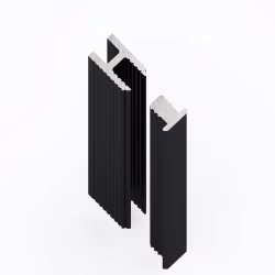 Вставка алюминиевая для теневого профиля Laconistiq Dual Mini Черная 28/1-11-300 3000×7×6,5