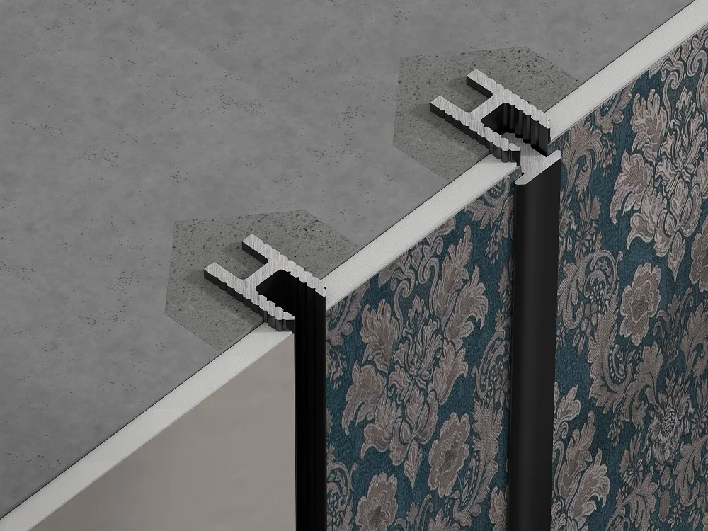 Вставка алюминиевая для теневого профиля Laconistiq Dual Mini Черная 28/1-11-300 3000×7×6,5