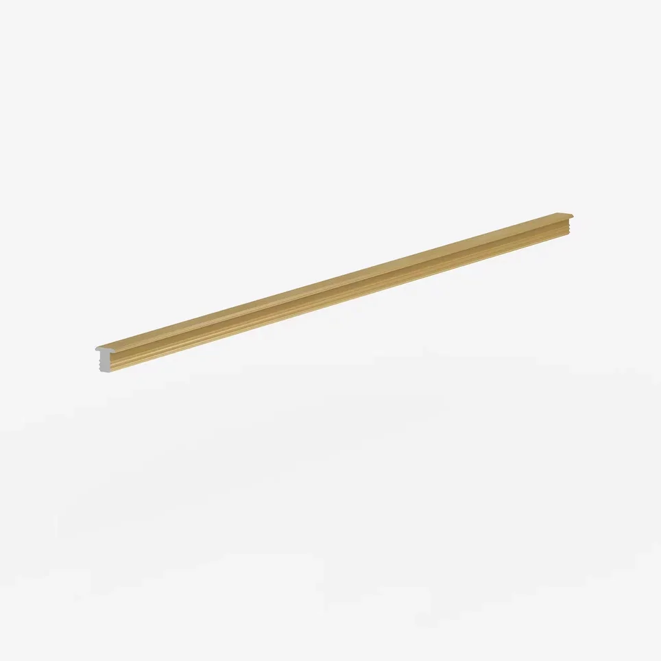 Вставка алюминиевая для теневого профиля Laconistiq Dual Mini Светлое золото 28/1-15-300 3000×7×6,5