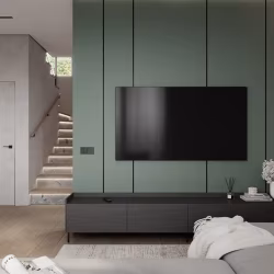 Профиль алюминиевый теневой с подсветкой Laconistiq Light Черный 23-11-300 3000×45,7×15,45